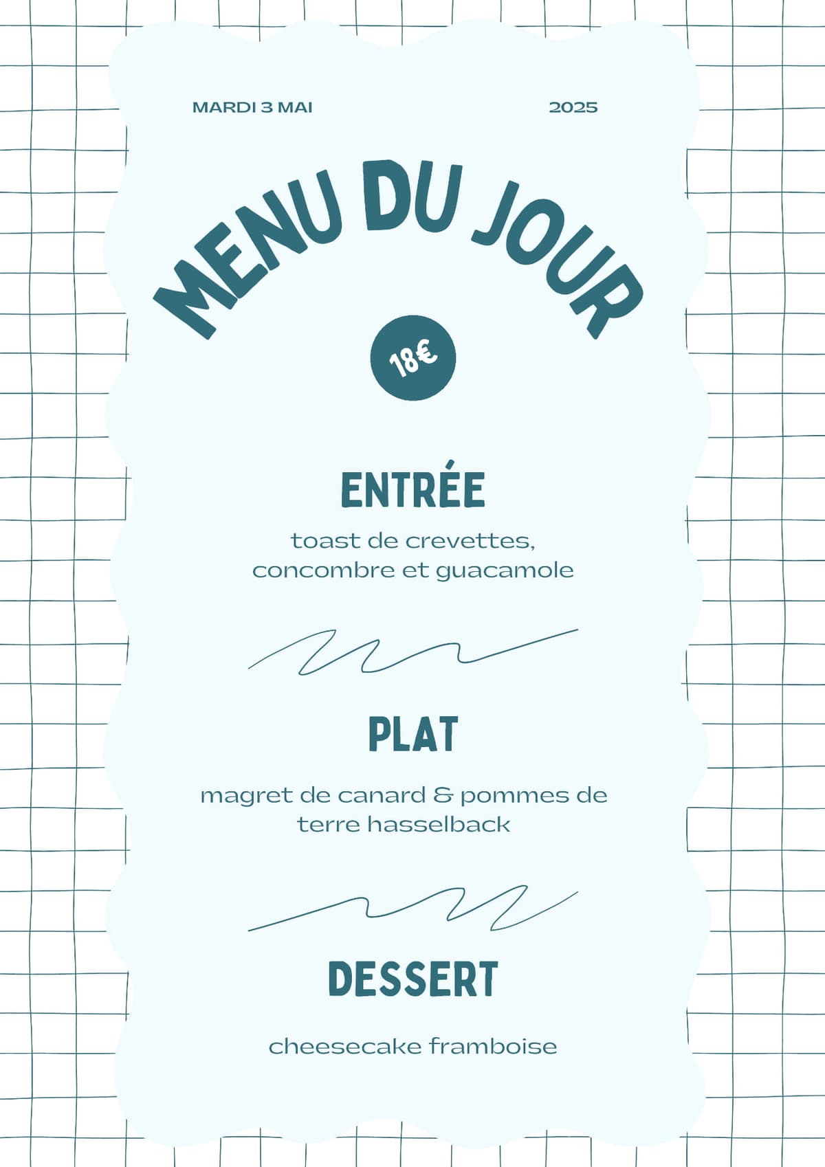 Menu Cantine Locale